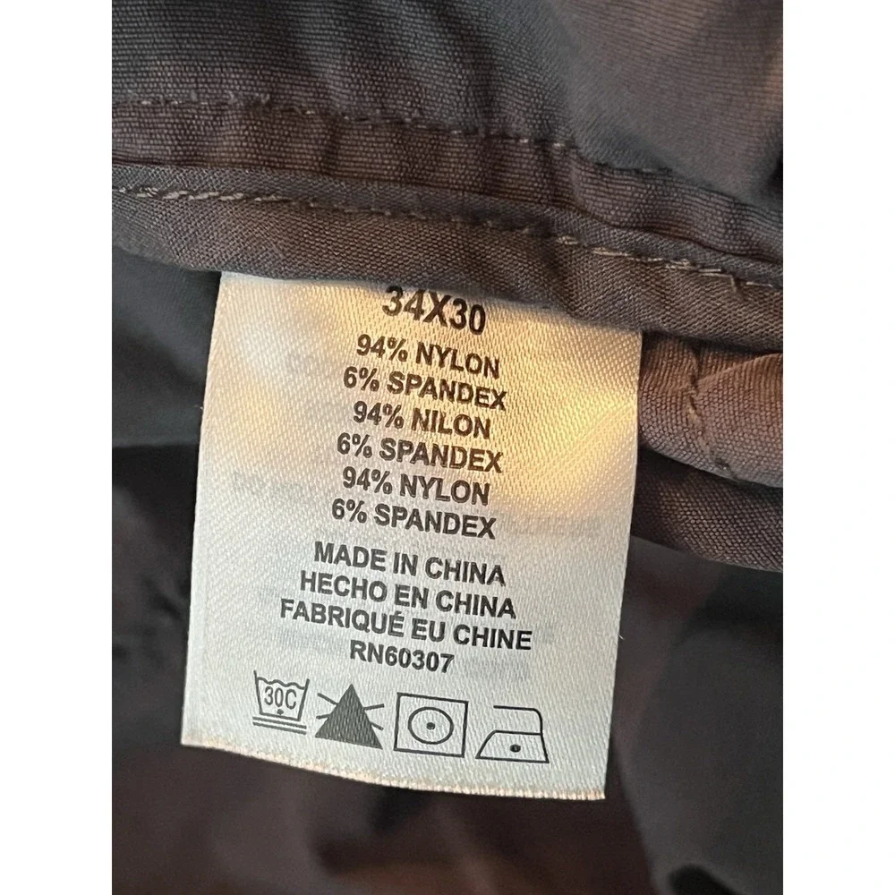 UB‎ Tech mens hiking/outdoor classic fit tan pants 34x30